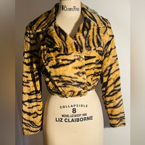 Vintage leopard print coat